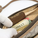 GUCCI GG Supreme Web Sherry Line Bag PVC Beige Gold 89 02 032 Auth 182261-23