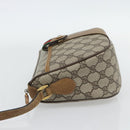 GUCCI GG Supreme Web Sherry Line Bag PVC Beige Gold 89 02 032 Auth 182261-4