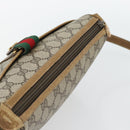 GUCCI GG Supreme Web Sherry Line Bag PVC Beige Gold 89 02 032 Auth 182261-6