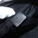 GUCCI Web Sherry Line Shoulder Bag Canvas Black Silver 01234 002058 Auth 182262-17