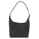 GUCCI Web Sherry Line Shoulder Bag Canvas Black Silver 01234 002058 Auth 182262-13
