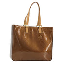 LOUIS VUITTON Monogram Vernis Columbus Tragetasche Bronze M91134 LV Auth 182266-1