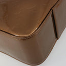 LOUIS VUITTON Monogram Vernis Columbus Tragetasche Bronze M91134 LV Auth 182266-11