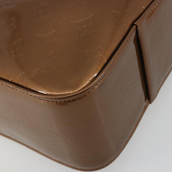 LOUIS VUITTON Monogram Vernis Columbus Tragetasche Bronze M91134 LV Auth 182266
