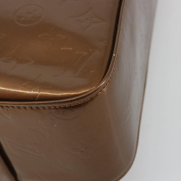 LOUIS VUITTON Monogram Vernis Columbus Tragetasche Bronze M91134 LV Auth 182266