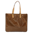 LOUIS VUITTON Monogram Vernis Columbus Tragetasche Bronze M91134 LV Auth 182266-2