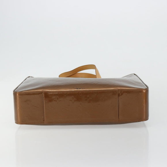 LOUIS VUITTON Monogram Vernis Columbus Tragetasche Bronze M91134 LV Auth 182266