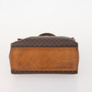 CELINE Macadam Canvas Hand Bag PVC Leather 2 Set Brown Gold Auth 182267-15