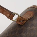 CELINE Macadam Canvas Hand Bag PVC Leather 2 Set Brown Gold Auth 182267-17