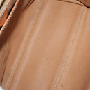 CELINE Macadam Canvas Hand Bag PVC Leather 2 Set Brown Gold Auth 182267-18