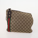 GUCCI GG Supreme GG Canvas Web Sherry Line Tasche Nylon 5er Set Beige Auth 182268-14