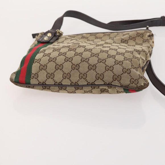 GUCCI GG Supreme GG Canvas Web Sherry Line Tasche Nylon 5er Set Beige Auth 182268