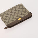 GUCCI GG Supreme Web Sherry Line Shoulder Bag PVC 4 Set Beige Gold Auth 182269-12