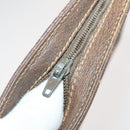 GUCCI GG Supreme Web Sherry Line Shoulder Bag PVC 4 Set Beige Gold Auth 182269-14