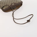 GUCCI GG Supreme Web Sherry Line Shoulder Bag PVC 4 Set Beige Gold Auth 182269-26