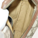 GUCCI GG Supreme Web Sherry Line Shoulder Bag PVC 4 Set Beige Gold Auth 182269-8
