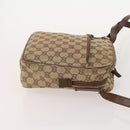 GUCCI GG Canvas Web Sherry Line Shoulder Bag 4 Set Beige Red Auth 182270-16