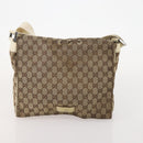 GUCCI GG Canvas Web Sherry Line Shoulder Bag 4 Set Beige Red Auth 182270-20