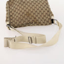 GUCCI GG Canvas Web Sherry Line Shoulder Bag 4 Set Beige Red Auth 182270-23