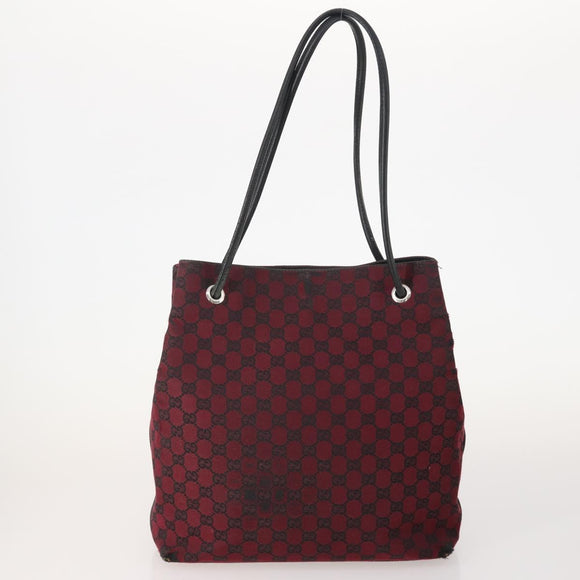 GUCCI GG Canvas Web Sherry Line Shoulder Bag 4 Set Beige Red Auth 182270