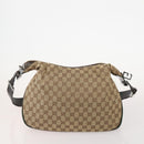 GUCCI GG Canvas Web Sherry Line Shoulder Bag 4 Set Beige Red Auth 182270-8