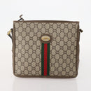 GUCCI GG Plus Supreme Web Sherry Line Bag Leather PVC Nylon 6 Set Auth 182271-13