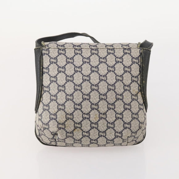 GUCCI GG Plus Supreme Web Sherry Line Bag Leather PVC Nylon 6 Set Auth 182271