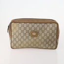GUCCI GG Plus Supreme Web Sherry Line Bag Leather PVC Nylon 6 Set Auth 182271-6