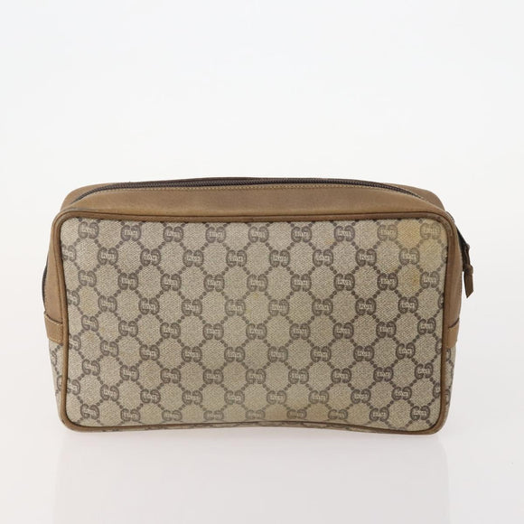 GUCCI GG Plus Supreme Web Sherry Line Bag Leather PVC Nylon 6 Set Auth 182271