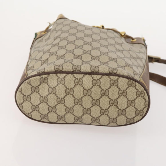 GUCCI GG Supreme Micro GG Supreme Web Sherry Line Bag PVC 3 Set Auth 182272