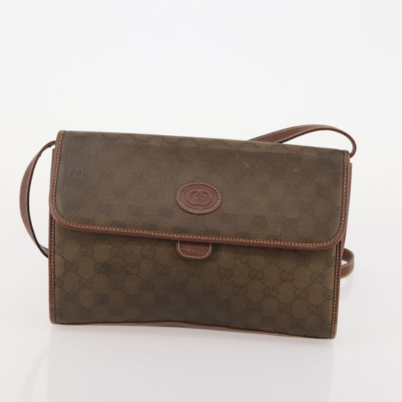 GUCCI GG Supreme Micro GG Supreme Web Sherry Line Bag PVC 3 Set Auth 182272
