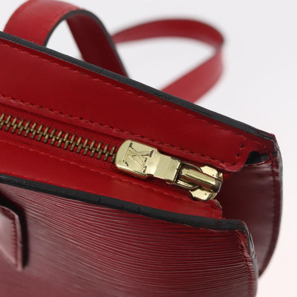 LOUIS VUITTON Epi Saint Jacques Shopping Shoulder Bag Red M52277 LV Auth 182290