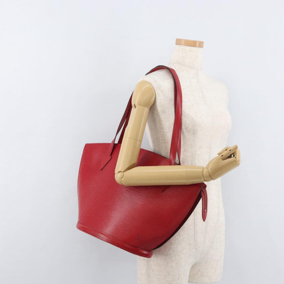 LOUIS VUITTON Epi Saint Jacques Shopping Shoulder Bag Red M52277 LV Auth 182290