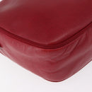 Salvatore Ferragamo Vala Shoulder Bag Leather Red Gold Auth 182294-12