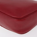 Salvatore Ferragamo Vala Shoulder Bag Leather Red Gold Auth 182294-13