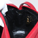 Salvatore Ferragamo Vala Shoulder Bag Leather Red Gold Auth 182294-19