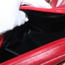 Salvatore Ferragamo Vala Shoulder Bag Leather Red Gold Auth 182294-22