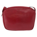 Salvatore Ferragamo Vala Shoulder Bag Leather Red Gold Auth 182294-3