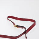 Salvatore Ferragamo Vala Shoulder Bag Leather Red Gold Auth 182294-8