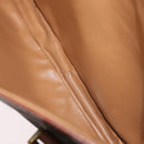 CELINE Macadam Canvas Hand Bag PVC Leather Brown Gold Auth 182298-21