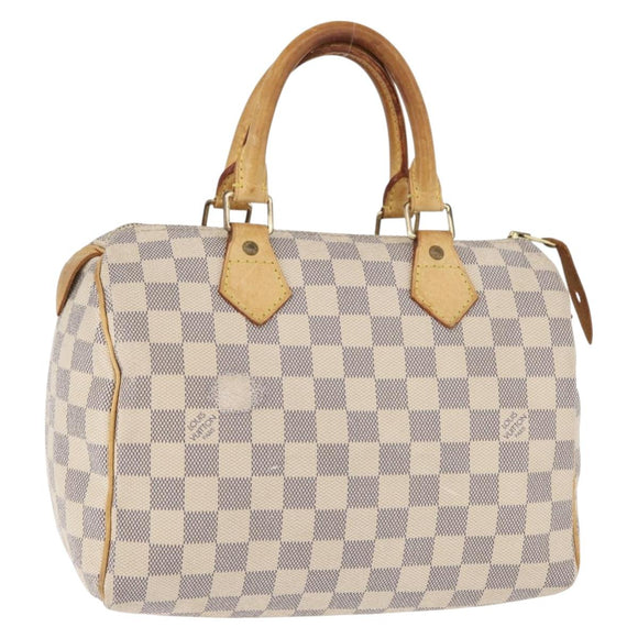 LOUIS VUITTON Damier Azur Speedy 25 Hand Bag N41534 LV Auth 182302