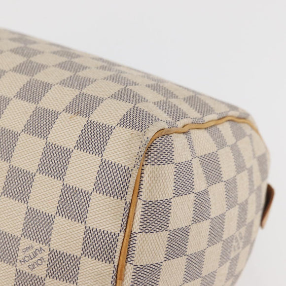LOUIS VUITTON Damier Azur Speedy 25 Hand Bag N41534 LV Auth 182302
