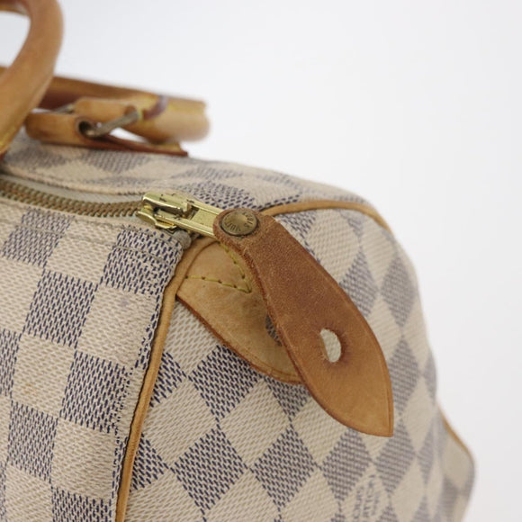 LOUIS VUITTON Damier Azur Speedy 25 Hand Bag N41534 LV Auth 182302