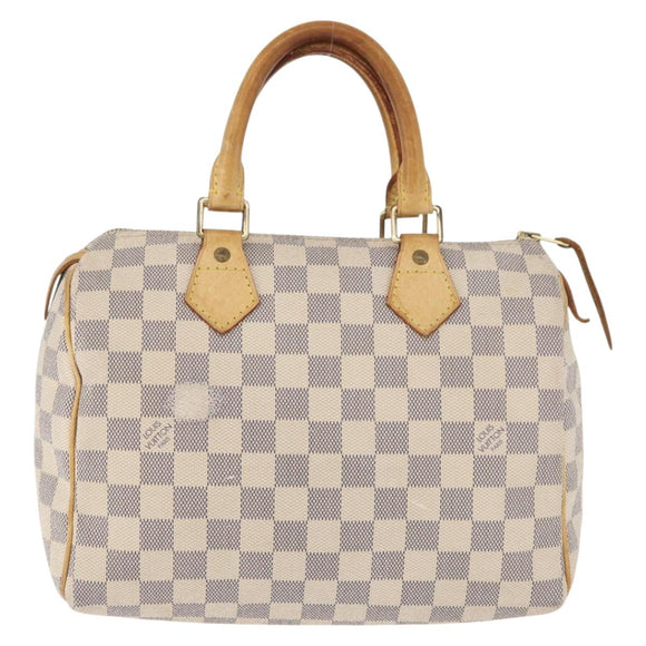 LOUIS VUITTON Damier Azur Speedy 25 Hand Bag N41534 LV Auth 182302