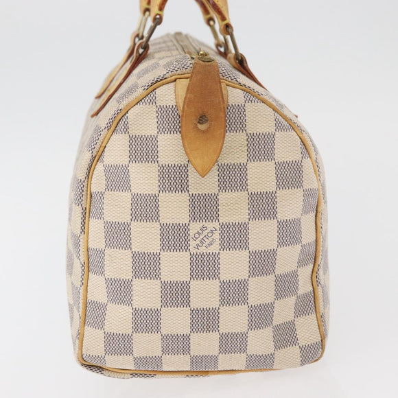 LOUIS VUITTON Damier Azur Speedy 25 Hand Bag N41534 LV Auth 182302