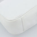 GUCCI Bamboo Shoulder Bag Leather 2way White Gold 001 2113 1638 Auth 182303-13