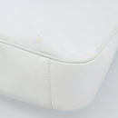 GUCCI Bamboo Shoulder Bag Leather 2way White Gold 001 2113 1638 Auth 182303-14