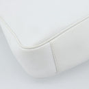 GUCCI Bamboo Shoulder Bag Leather 2way White Gold 001 2113 1638 Auth 182303-15