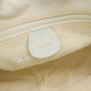 GUCCI Bamboo Shoulder Bag Leather 2way White Gold 001 2113 1638 Auth 182303-16