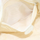 GUCCI Bamboo Shoulder Bag Leather 2way White Gold 001 2113 1638 Auth 182303-21